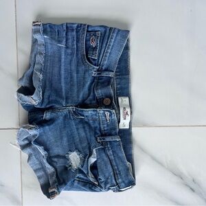Hollister Distressed Blue Jean Shorts